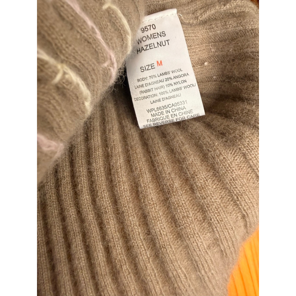 Woolrich Women’s Lambswool Angora Cable Knit Sweater Size M - Picture 5 of 6